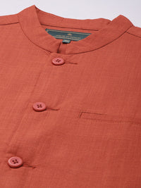 Thumbnail for House of Pataudi Men Jashn Kurta & Trousers With Nehru Jacket - Distacart