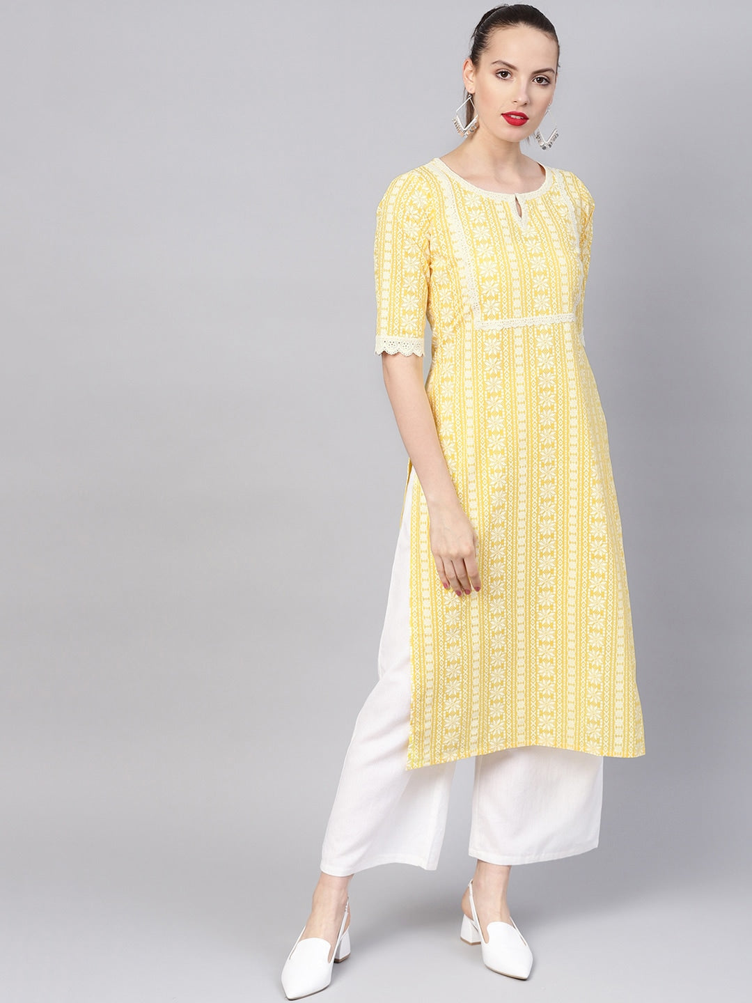 Libas women's store printed straight kurta