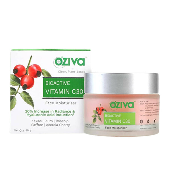 OZiva Bioactive Vitamin C30 Face Moisturiser - Distacart