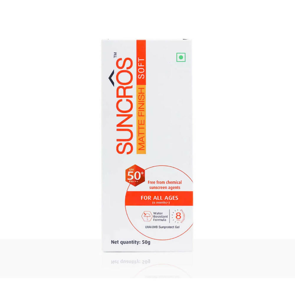 Suncros Matte Finish Soft Gel SPF 50+ - Distacart