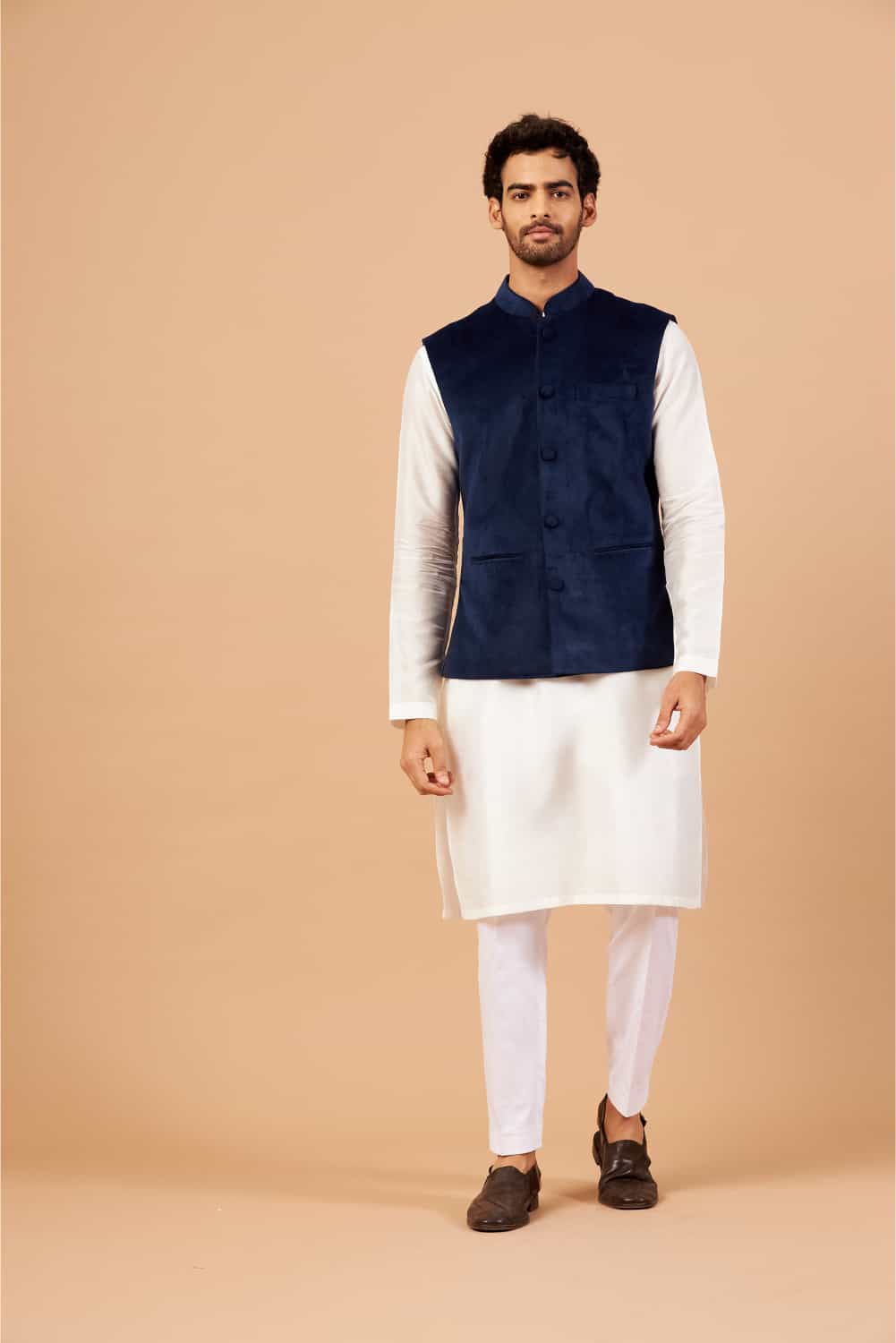 Buy Badoliya & Sons Designer Nehru Jacket for Men's (Navy Blue)-36 at  Amazon.in