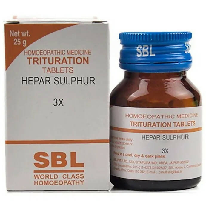 SBL Homeopathy Hepar Sulphur Trituration Tablets - Distacart