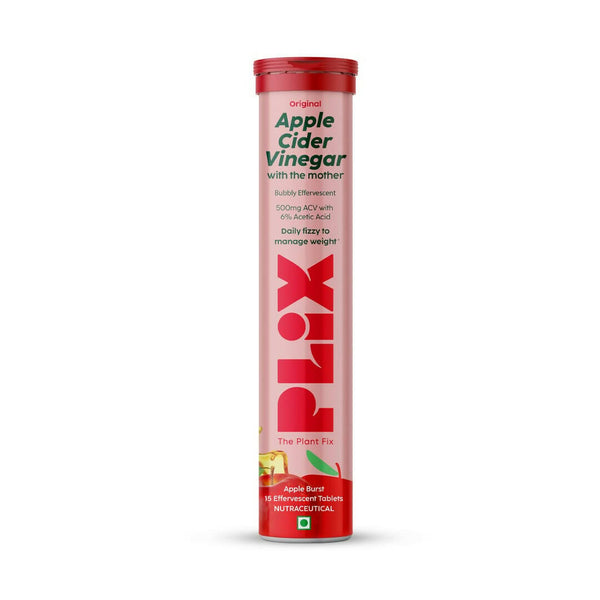 PLIX The Plant Fix Apple Cider Vinegar Effervescent Tablets with Mother - Apple - Distacart