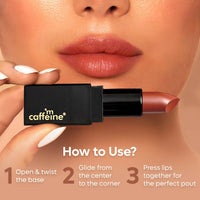 Thumbnail for mCaffeine Cocoa Kiss Creamy Matte Lipstick - Caramel Marvel - Distacart