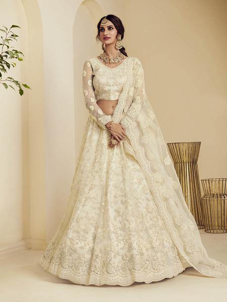 White bridal lehenga clearance online