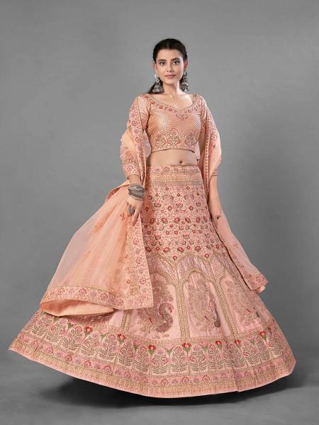 Semi-Stitched Heavy Designer Embroidered Lehenga Choli Collection at Rs  3333 in Surat