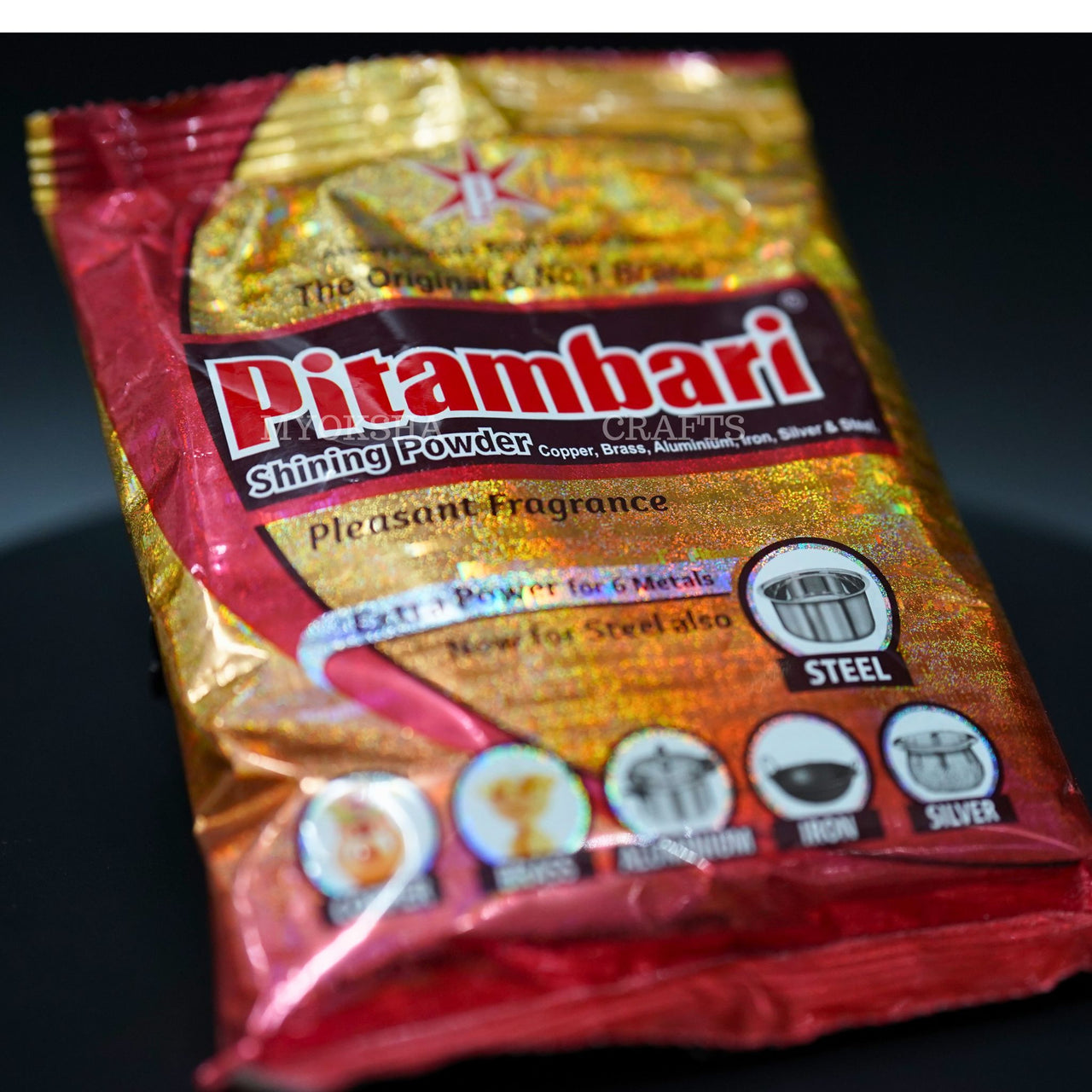 Pitambari Shining Powder: Ultimate Detergent for Six Types of Metals - 1