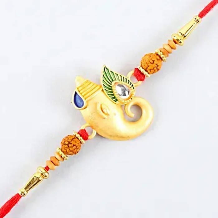 Spiritual Lord Ganesha Rakhi & Dairy Milk Silk