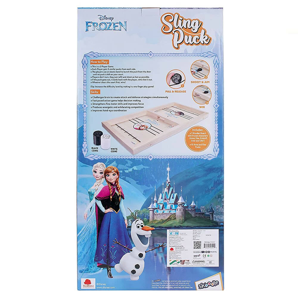 Buy Skoodle Disney Frozen Sling Puck Game, Super Fast Portable Desktop  Sport Table Board Game Tabletop Slingshot Games Toys for Kids Online at  Best Price