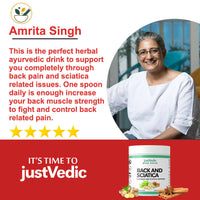 Thumbnail for Just Vedic Back And Sciatica Support Drink Mix - Distacart