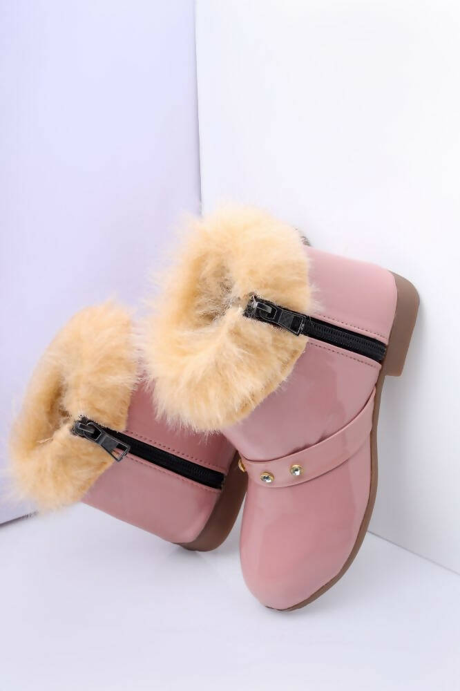 faux fur boots for girls