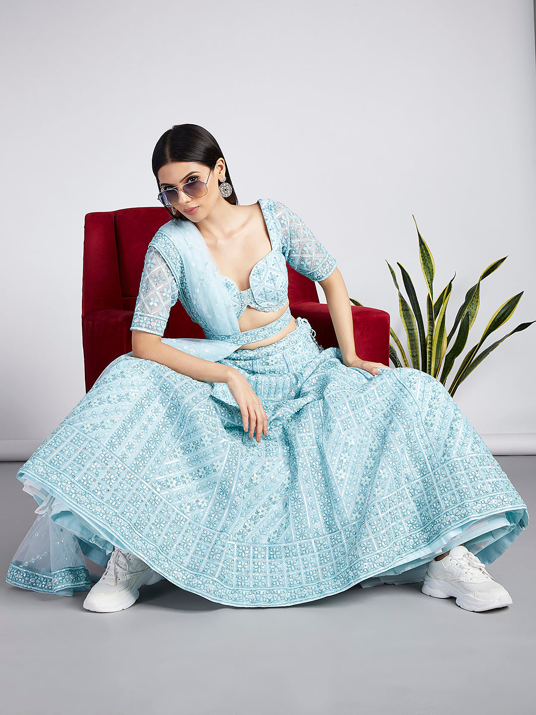 Pure Silk Moti & Zarkan Heavy Embroidery Semi-Stitched Bridal Lehenga –  houseofpanchhi