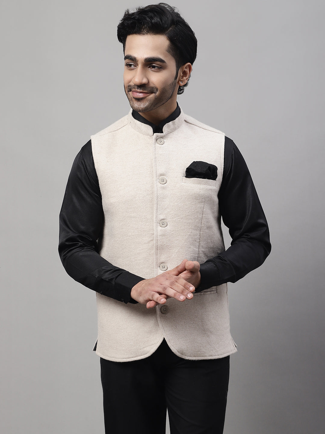 Nehru on sale jacket wool