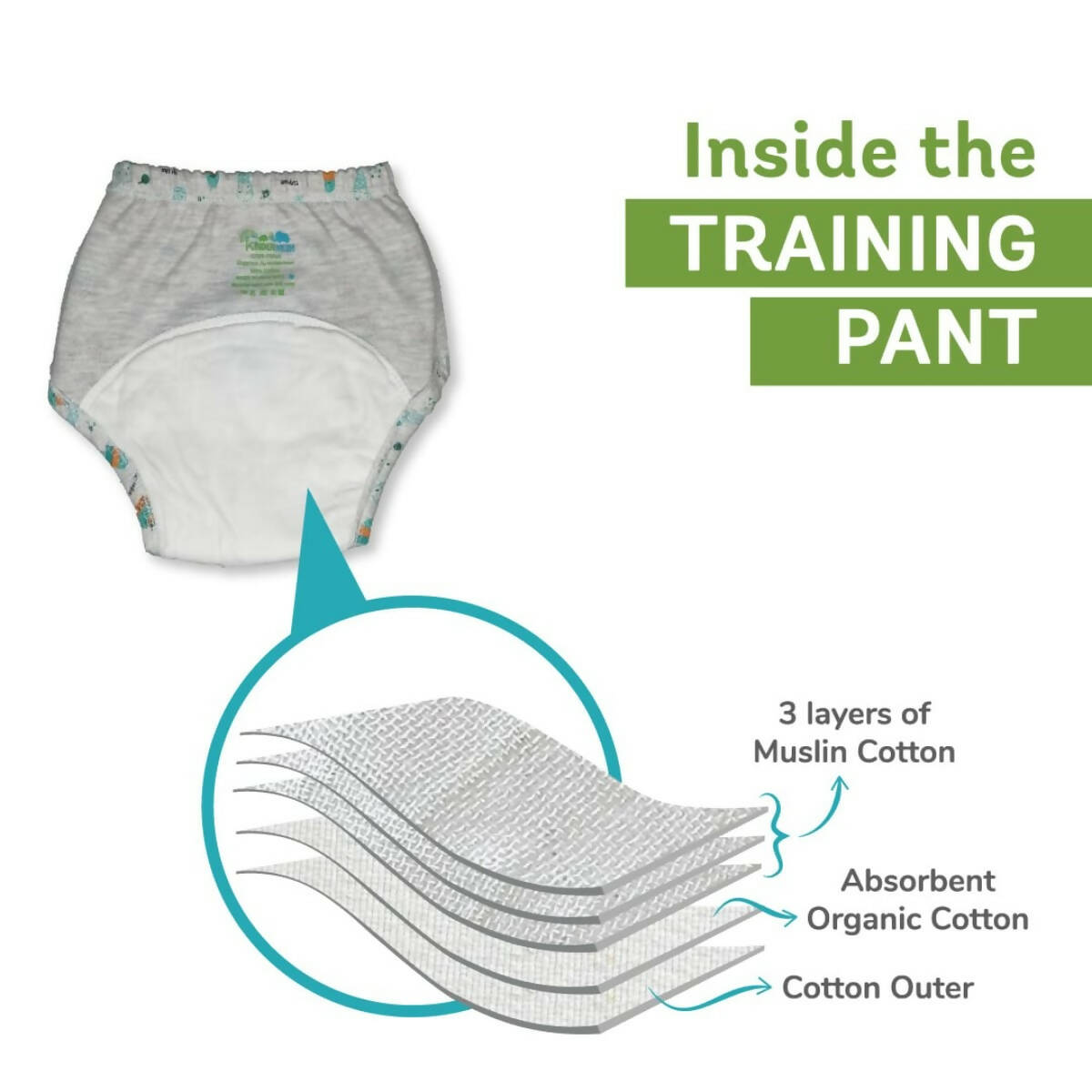 Buy Kindermum Cotton Padded Pull Up Training Pants/Padded Underwear For  Kids Flower Shower-Set of 2 pcs Online at Best Price