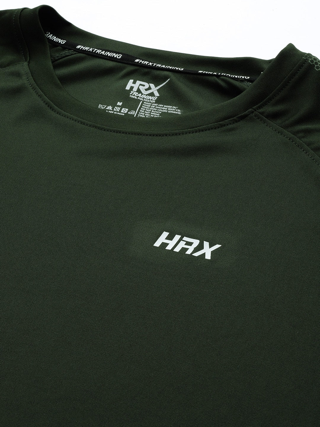 HRX By Hrithik Roshan Training Men Rapid-Dry Brand Carrier T-shirt - Distacart