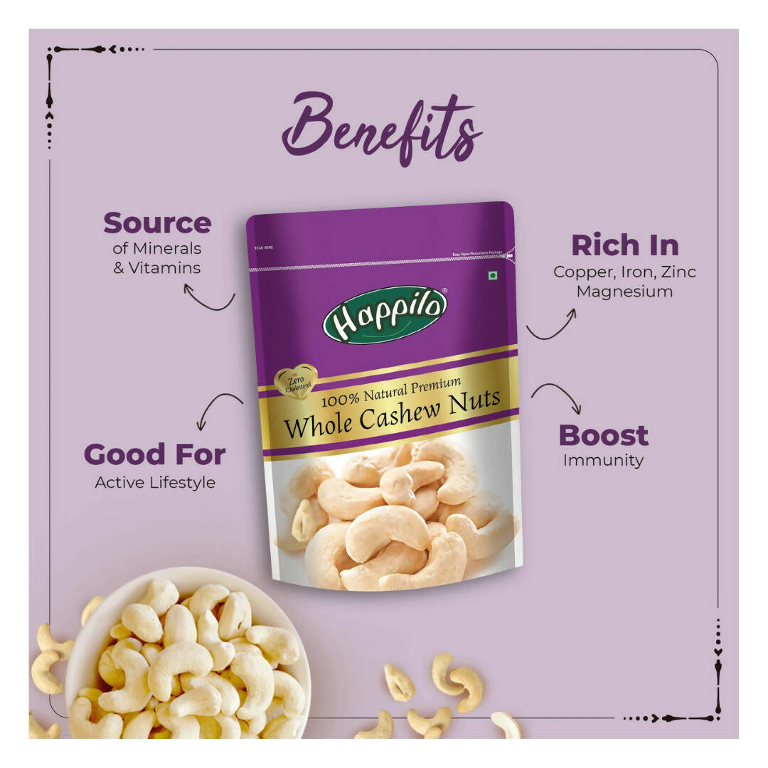 Happilo Premium Whole Cashew Nuts - Distacart