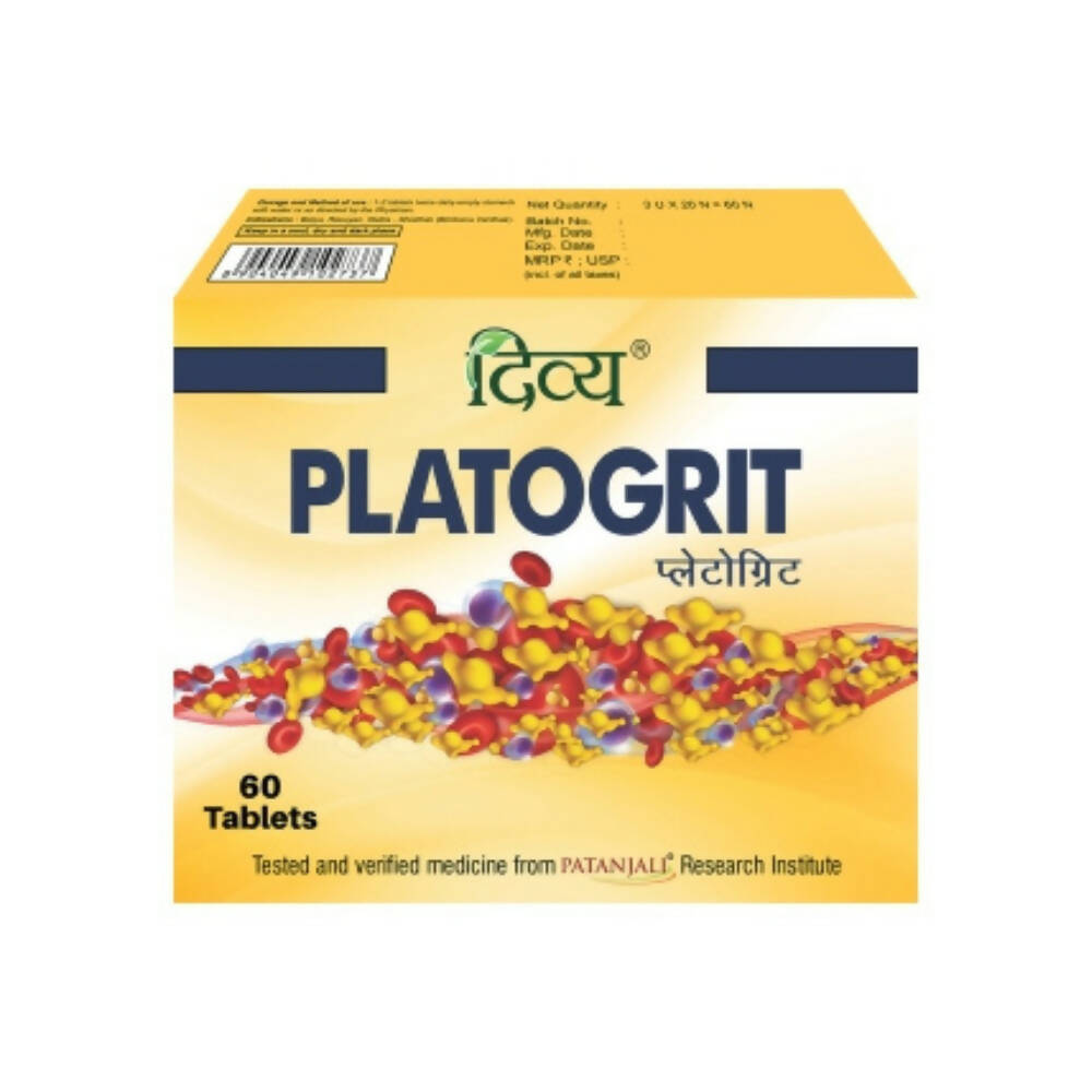 Patanjali Divya Platogrit Tablets - Distacart