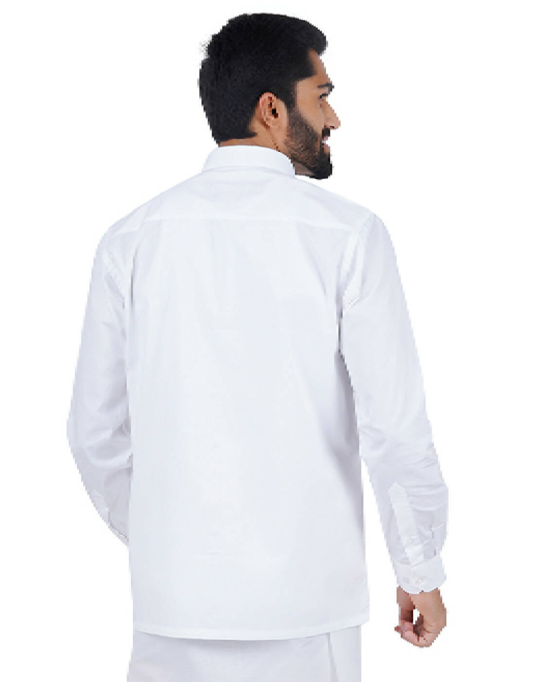 Ramraj Cotton Mens Full Sleeve Formal 100 % Cotton White Shirt - Distacart