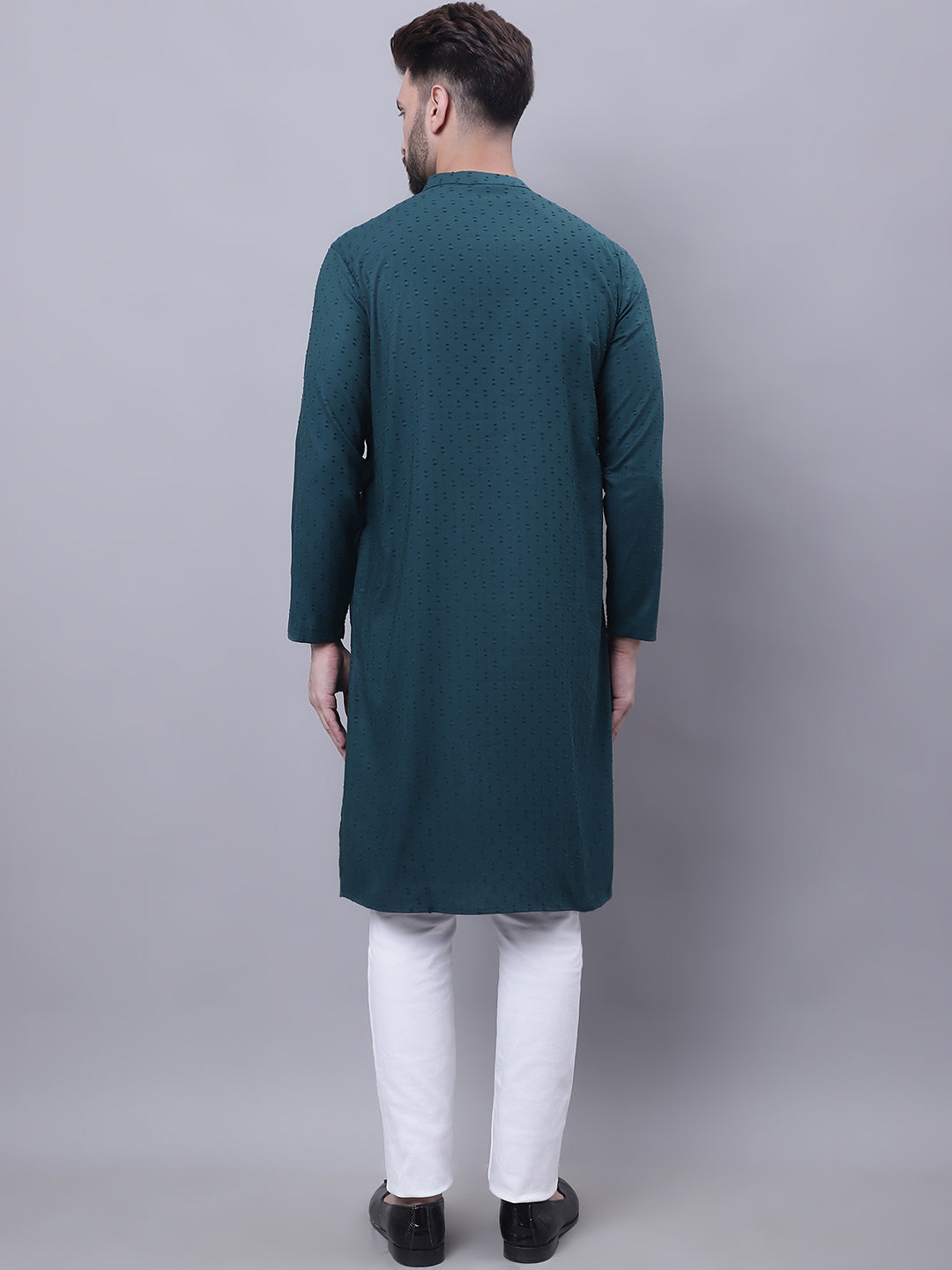 Even Apparels Green Sherwani Kurta With Asymetrical Cut - Distacart