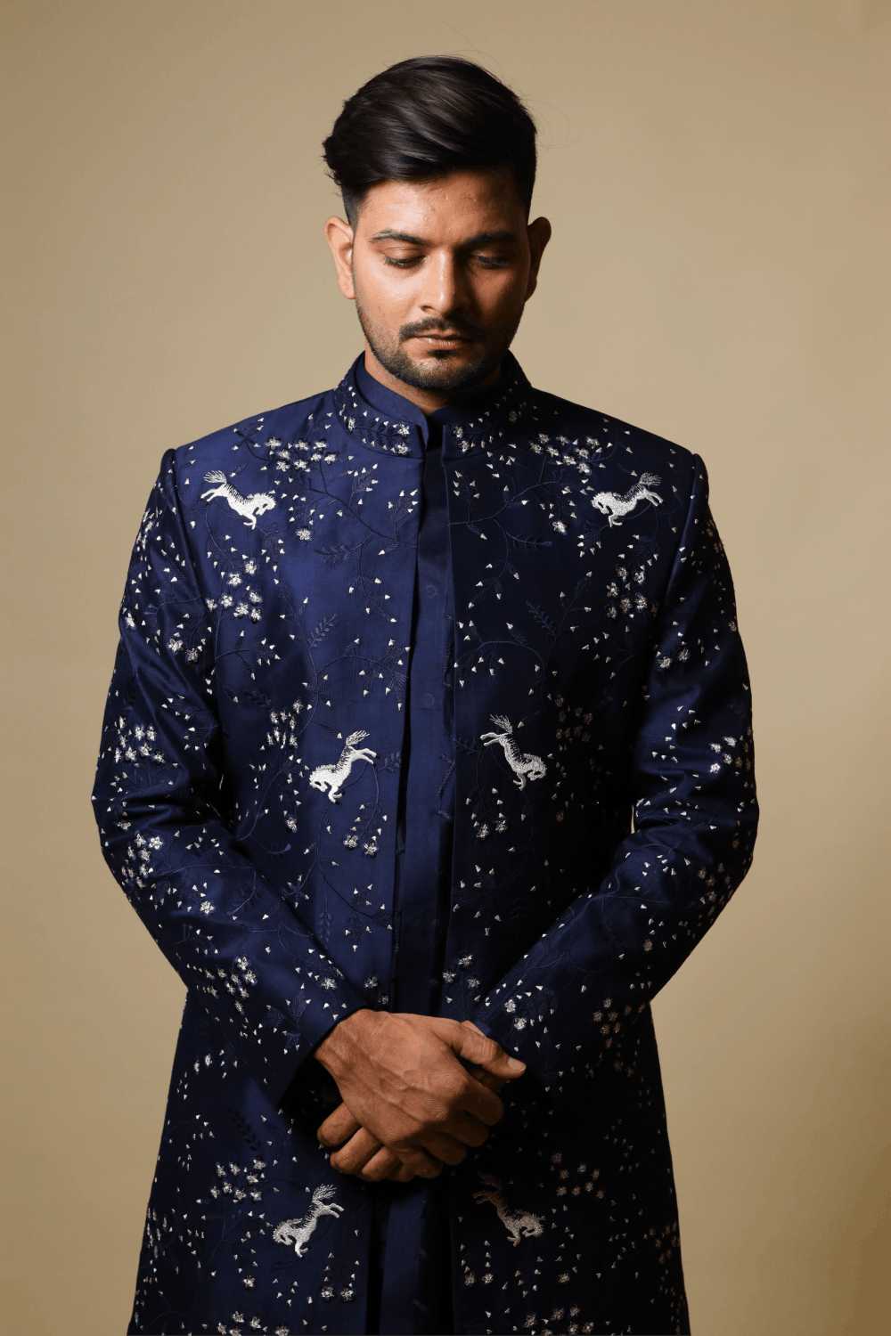 Flying Unicorn Designer Men's Kurta by Hilo Designs - Distacart