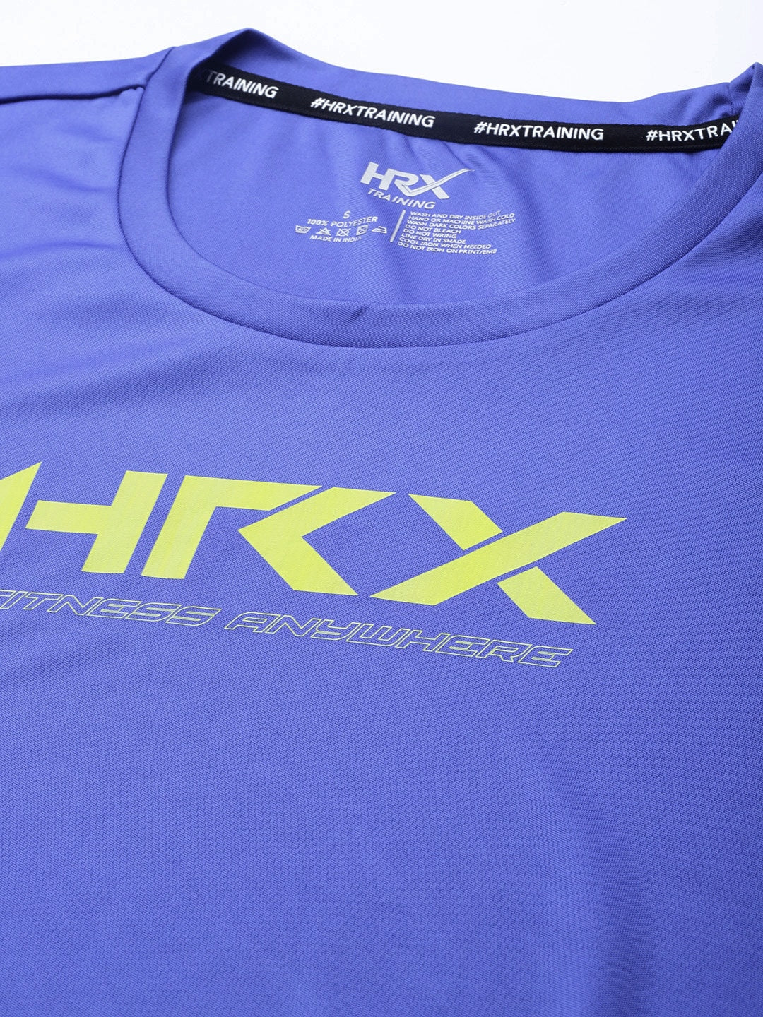 HRX by Hrithik Roshan Training Women SATIN SKY Rapid-Dry Brand Carrier  Tshirts