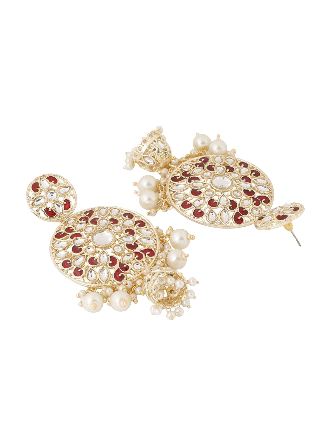 Red Stone Bridal Jhumka - Arshis - Buy Traditional and Fashion south India  Jewels