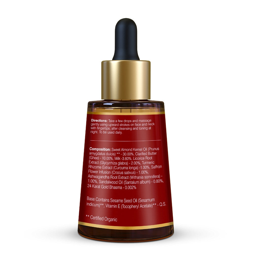 Forest Essentials Advanced Soundarya Age Defying Facial Serum With 24K Gold  HOW TO USE