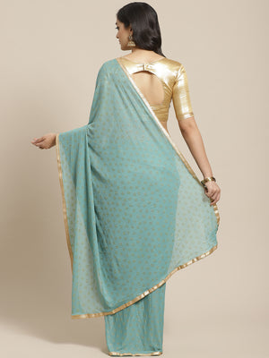 Gorgeous Quirky Multi Color Georgette Saree – Fabcurate