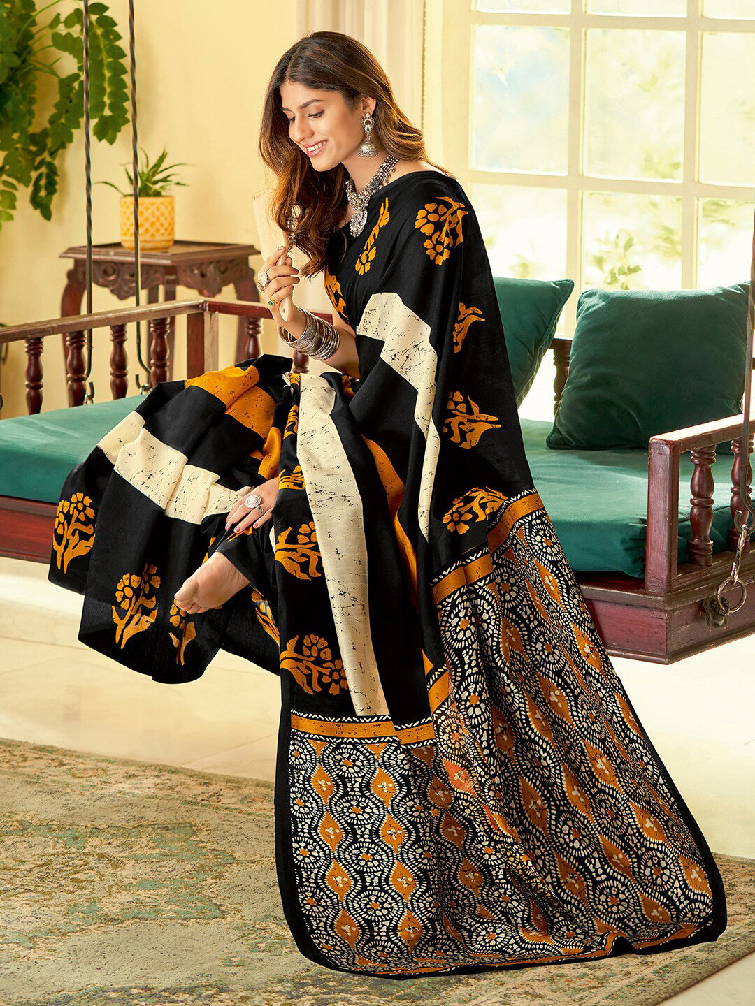 Bagh Print Saree – handsondastkar.com