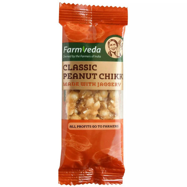 Farmveda Classic Peanut Chikki-Made With Jaggery - Distacart