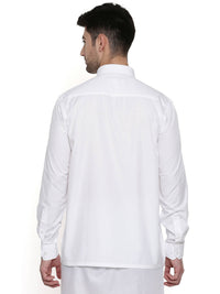 Thumbnail for Ramraj Cotton Mens Full Sleeve Formal 100 % Cotton White Shirt - Distacart