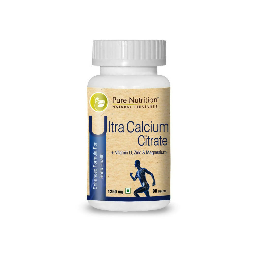 Pure Nutrition Ultra Calcium Citrate 1250mg Veg Tablets - Distacart