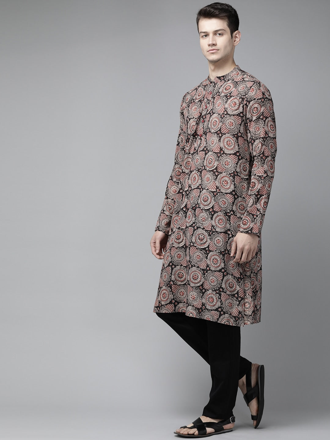 Kalamkari overcoat clearance online