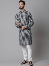 Thumbnail for Even Apparels Multi Pure Cotton Kurta With Band Collar - Distacart