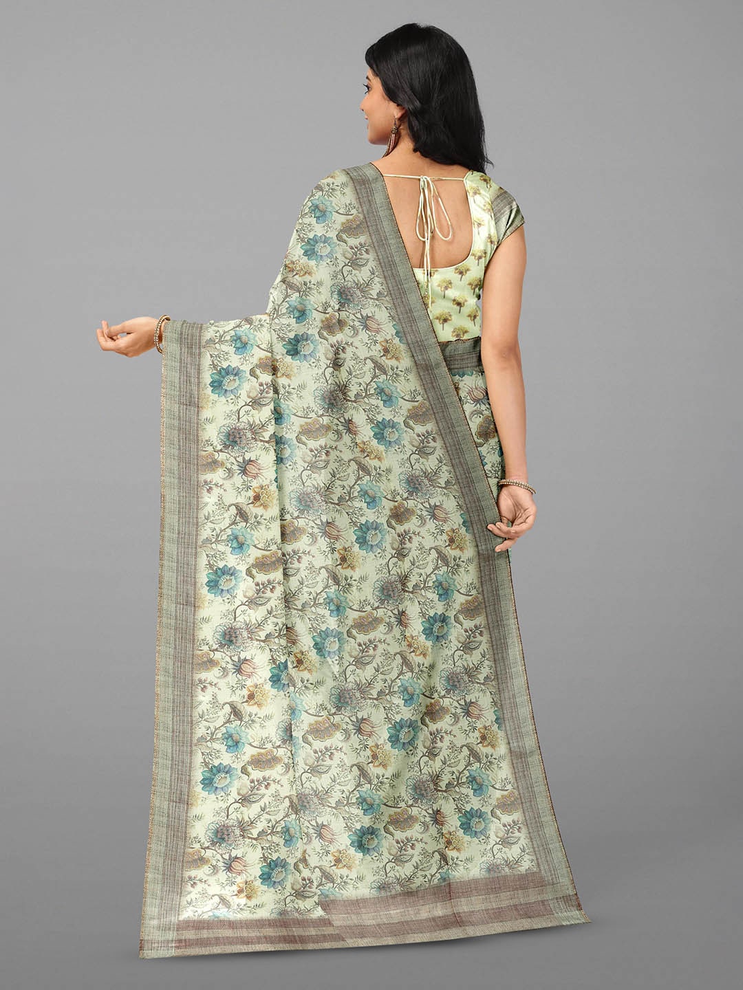 Kalamandir Floral Printed Saree - Distacart