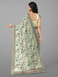 Thumbnail for Kalamandir Floral Printed Saree - Distacart