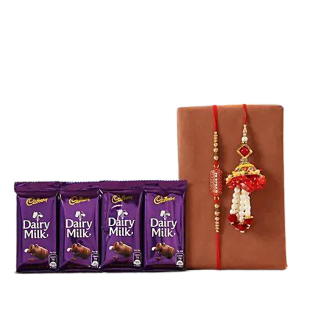 Capsule & Lumba Rakhi With Dairy Milk