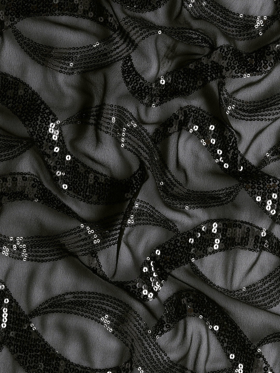 Mitera Abstract Sequinned Saree - Distacart
