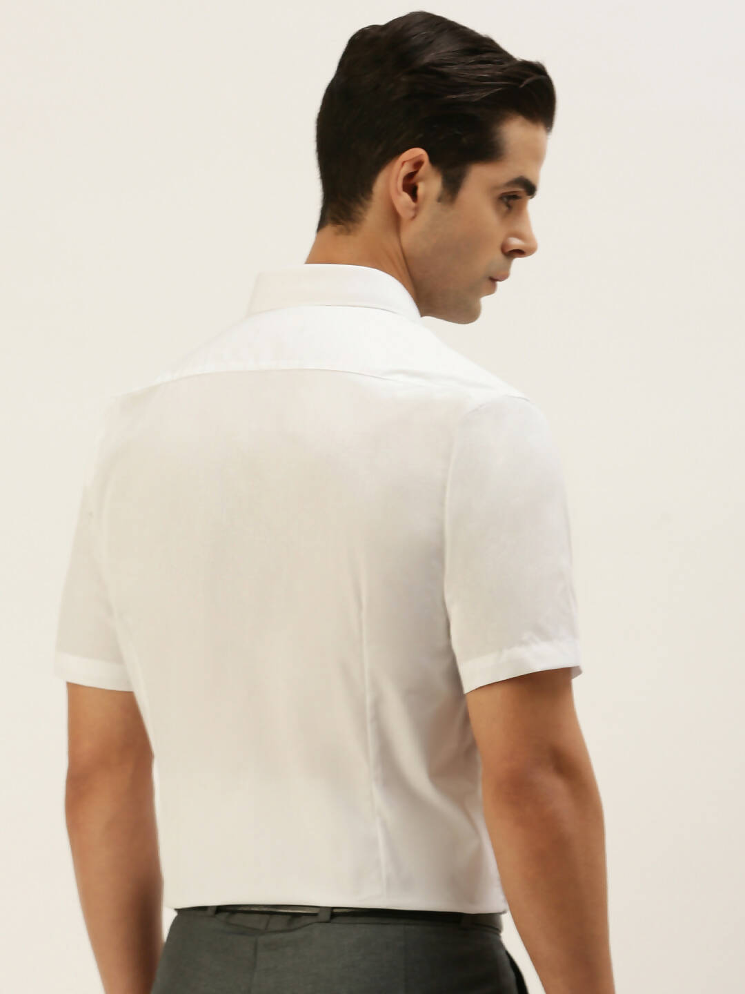 Ramraj Cotton Mens Half Sleeve Formal 100% Cotton White Shirt - Distacart