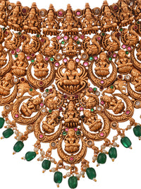 Thumbnail for Saraf RS Jewellery Gold-Plated Stone-Studded Jewellery Set - Distacart