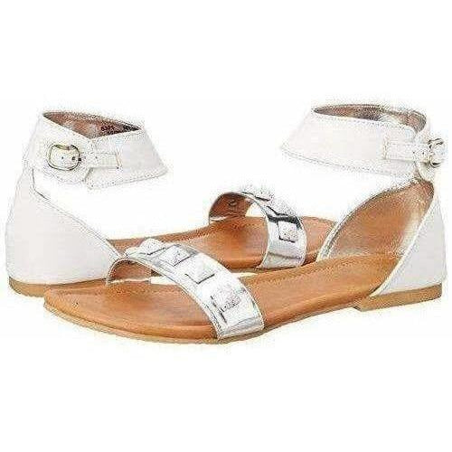 Women's White Color Fashion Sandals - Distacart