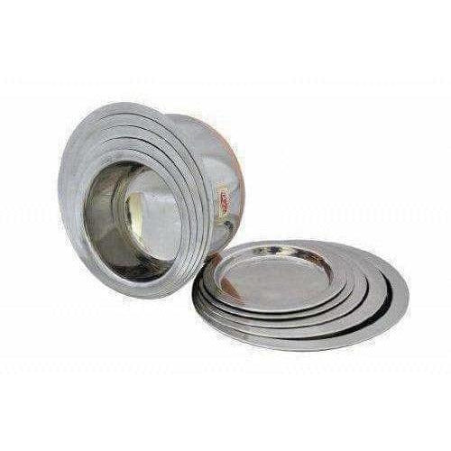 Copper Bottom Top with Lid - 5 Pcs Set - Stainless Steel Top