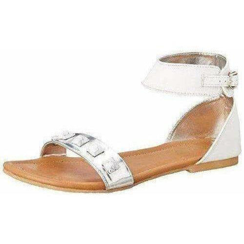 Women's White Color Fashion Sandals - Distacart