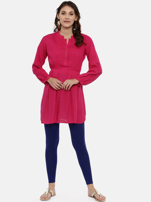 Buy Blue Ankle Length Tights Online - W for Woman