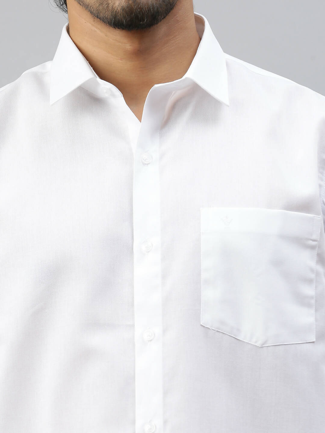 Ramraj Cotton Mens Full Sleeve Formal 100 % Cotton White Shirt - Distacart