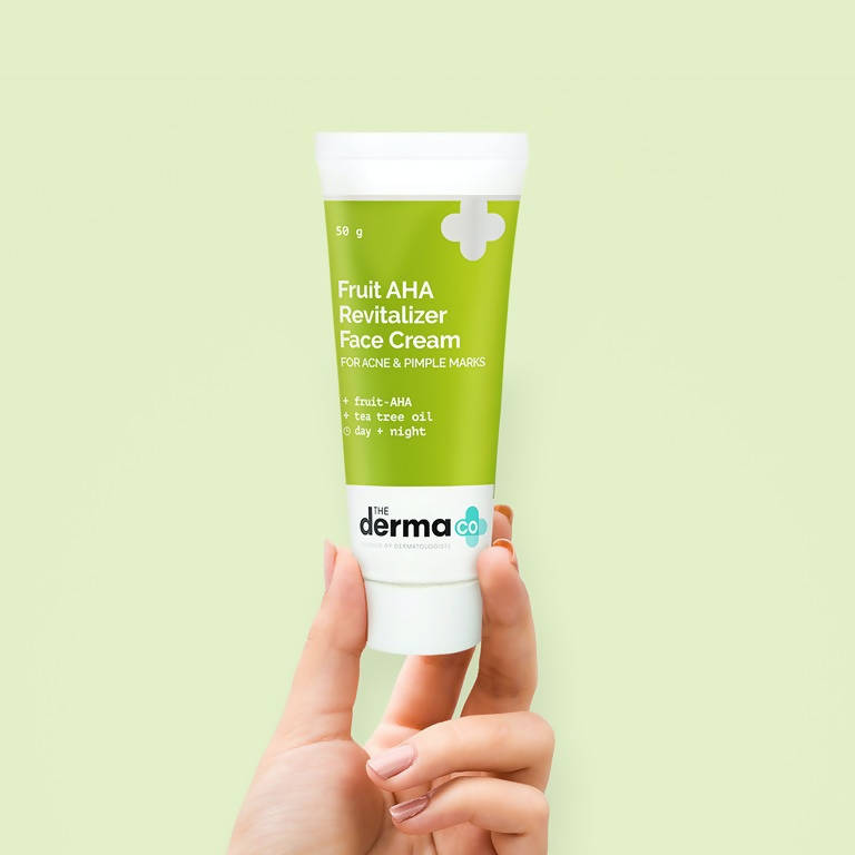The Derma Co Fruit AHA Skin Revitalizer Face Cream For Acne & Pimple Marks