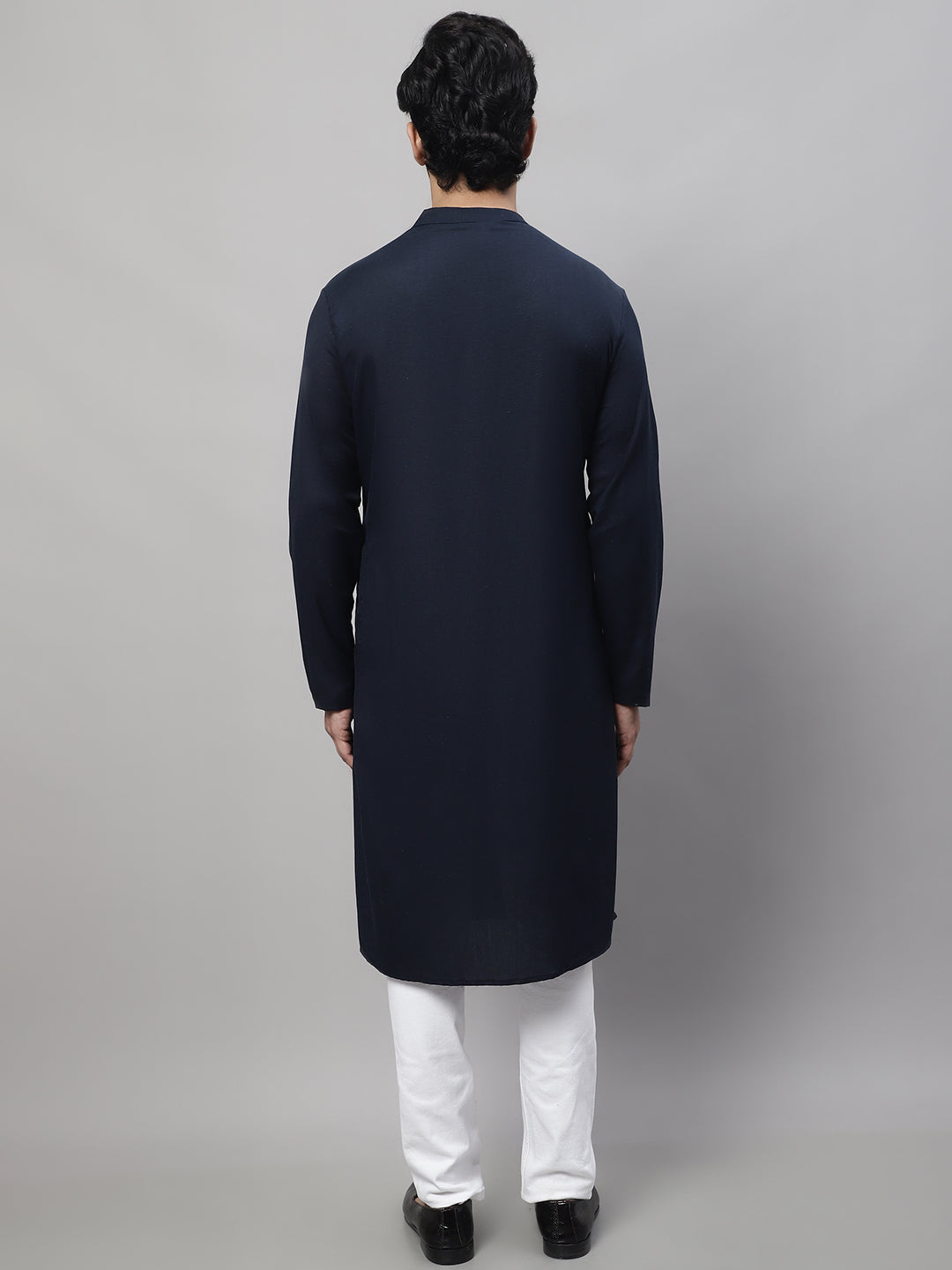 Even Apparels Blue Sherwani Kurta With Asymetrical Cut - Distacart