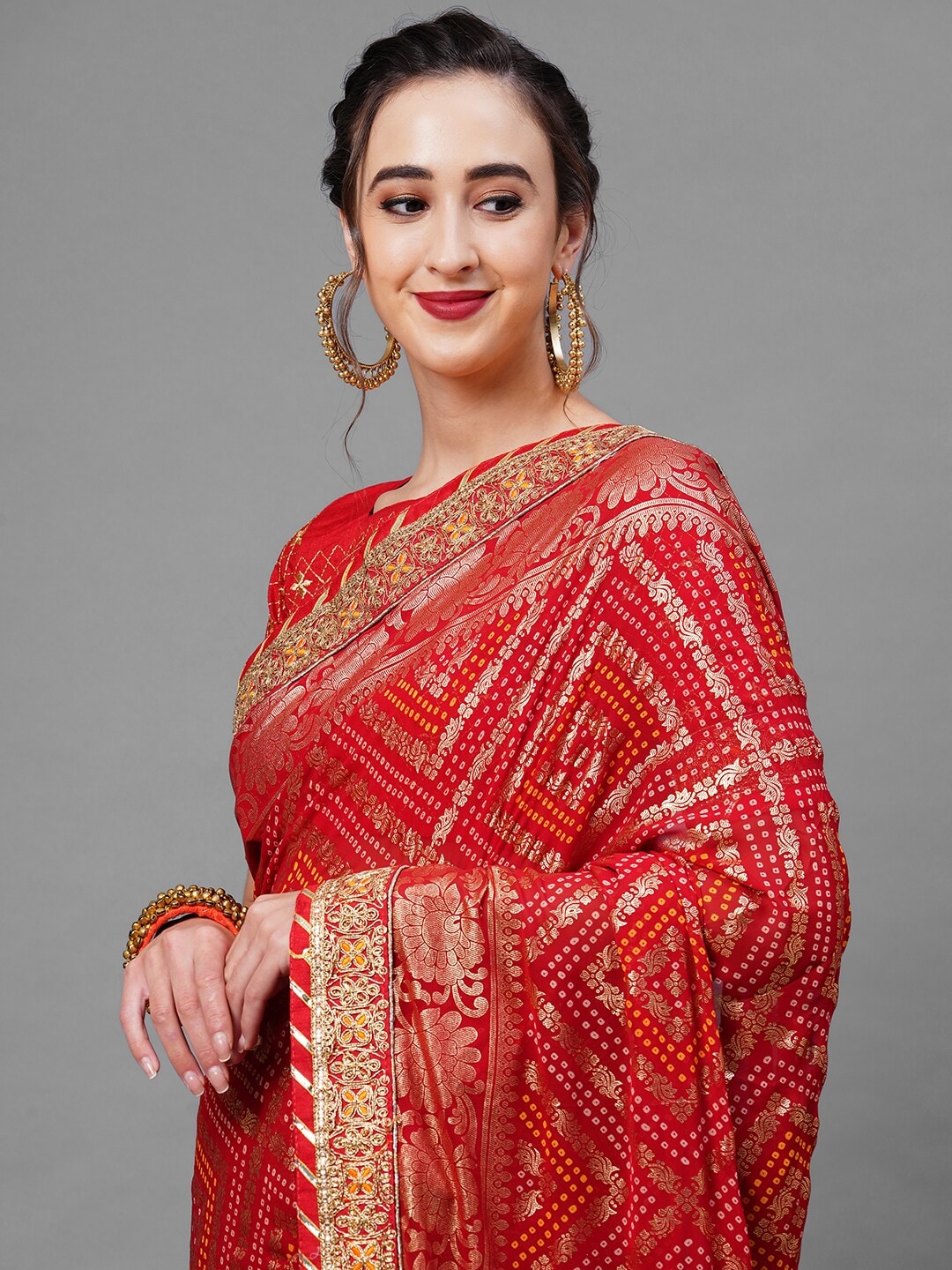 Buy Bandhani or Bandhej Saree For Women Online At Best Prices | The Indian  Ethnic Co – THE INDIAN ETHNIC CO.