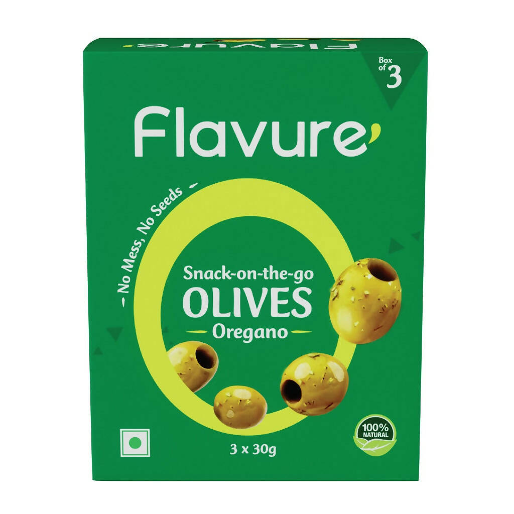 Flavure Snack-On-The-Go Olives Oregano - Distacart