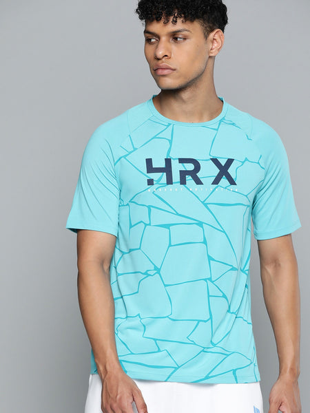 HRX By Hrithik Roshan Training Men Rapid-Dry Brand Carrier T-shirt - Distacart